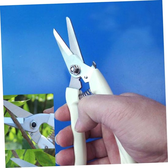 Snoeischaren Set - Tuinschaar Snoeigereedschap - Tuinonderhoud - Antislip Handgrepen - 19.5 cm - Beige — afbeelding 3