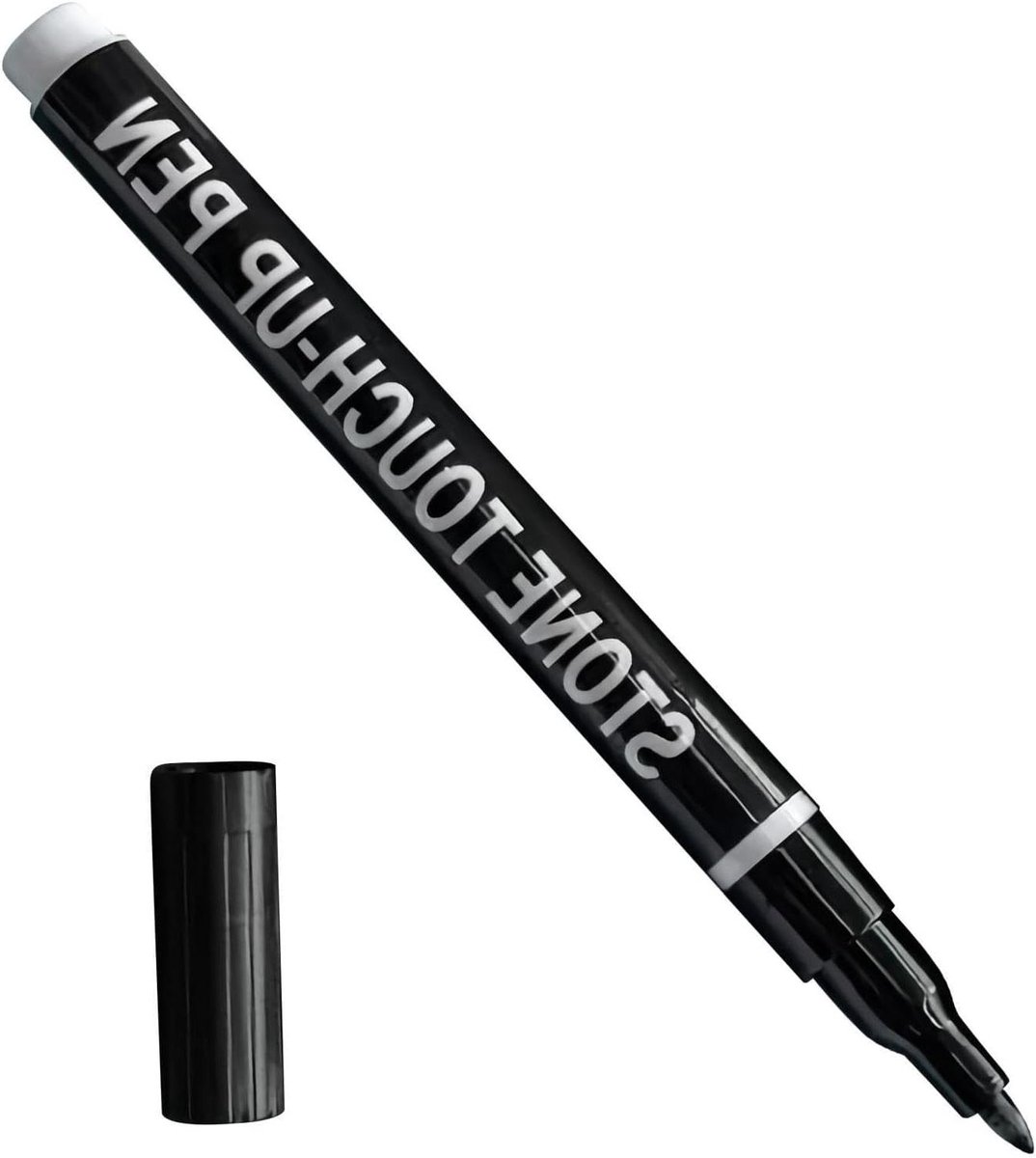 Reparatiestift Steen - Grafsteen Marker - Inscripties Opfrissen - Waterdicht Sneldrogend - 16 cm - Zwart