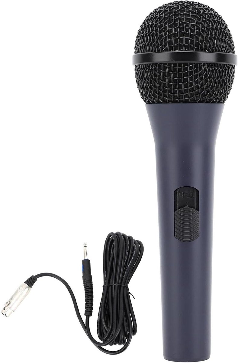 Bedrade Microfoon - Dynamische Microfoon - Zang Opnemen - Metaal Gaas - 40Hz-16kHz - Zwart