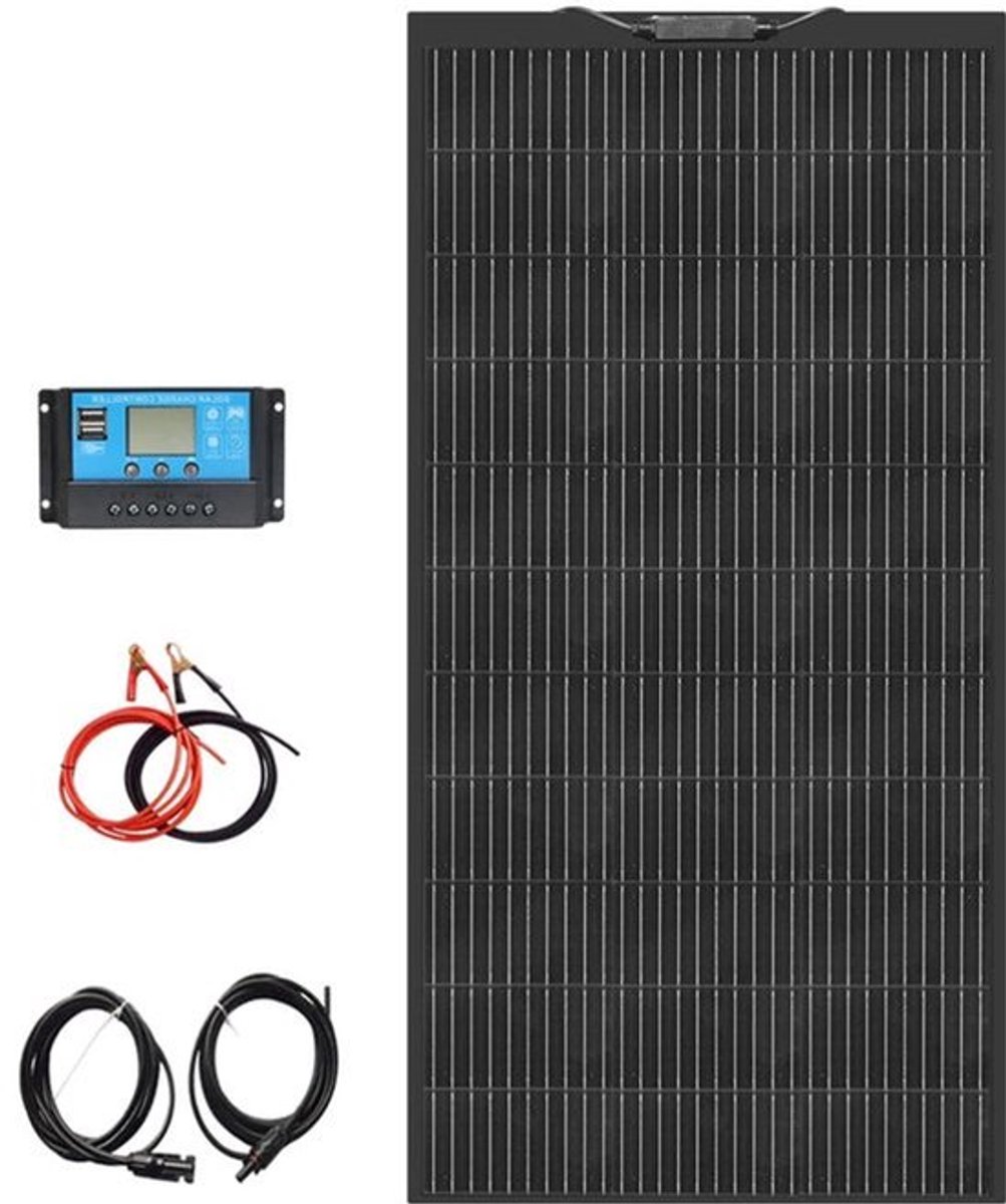 Zonnepaneel - Zonnepanelen - Monokristallijn - 120W - Flexibel - Voor Caravan - Camper - Boot of Thuisgebruik - 1 Stuks Kit