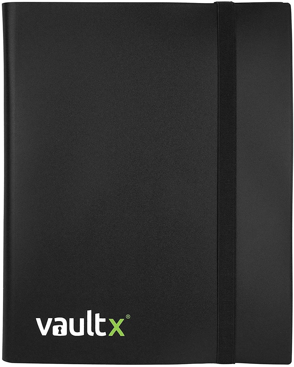 Omgoods - Kaartfolder met 9 Compartimenten - Voor 360 Speelkaarten, Zwart