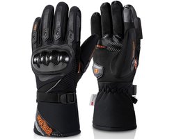 Omgoods - Carbon Vevel Waterproof Motorcycle Gloves - Warm en winddichte motorhandschoenen voor mannen en vrouwen