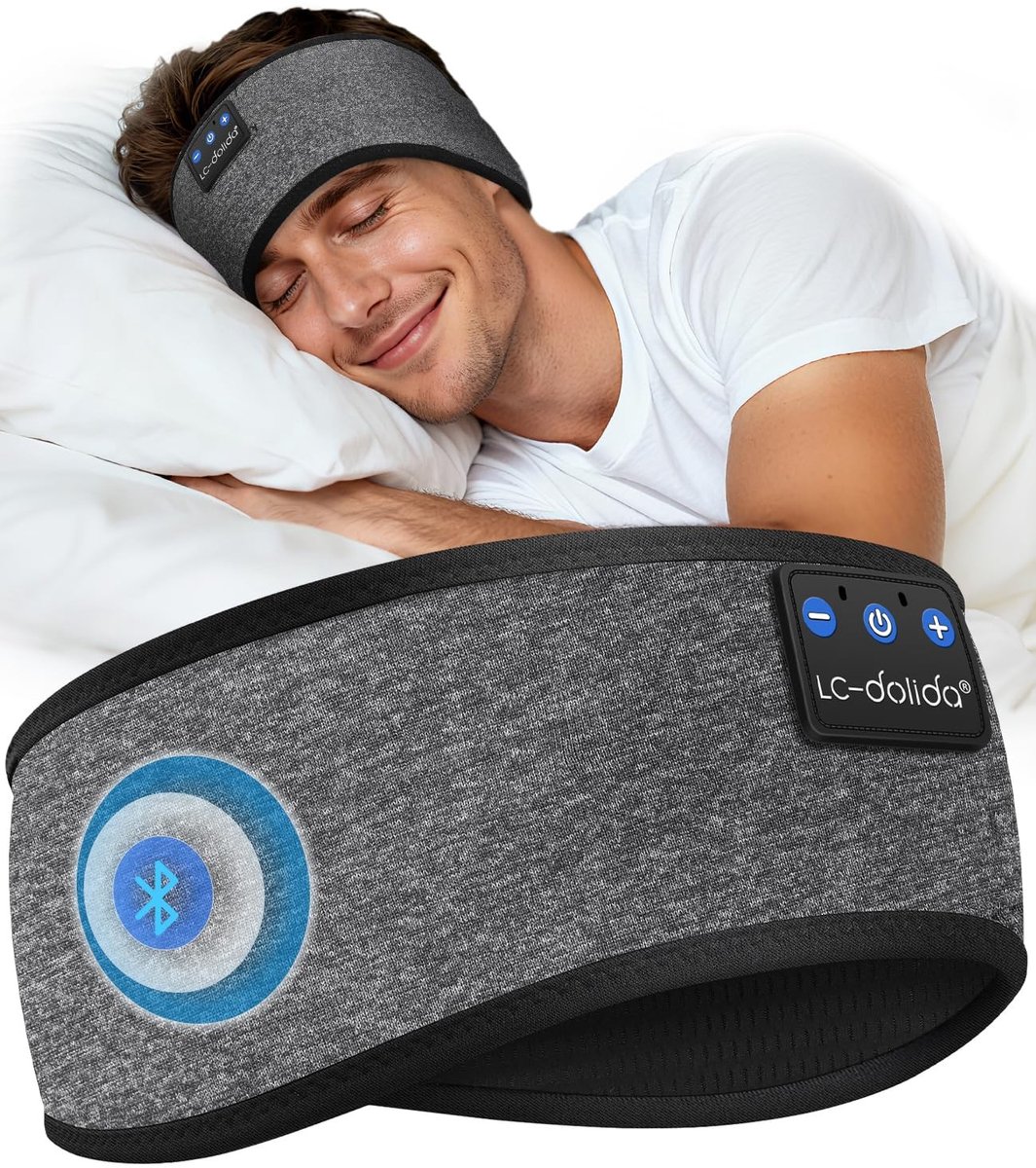 Omgoods - Draadloze Bluetooth Hoofdtelefoon met Hoofdband voor Slapen