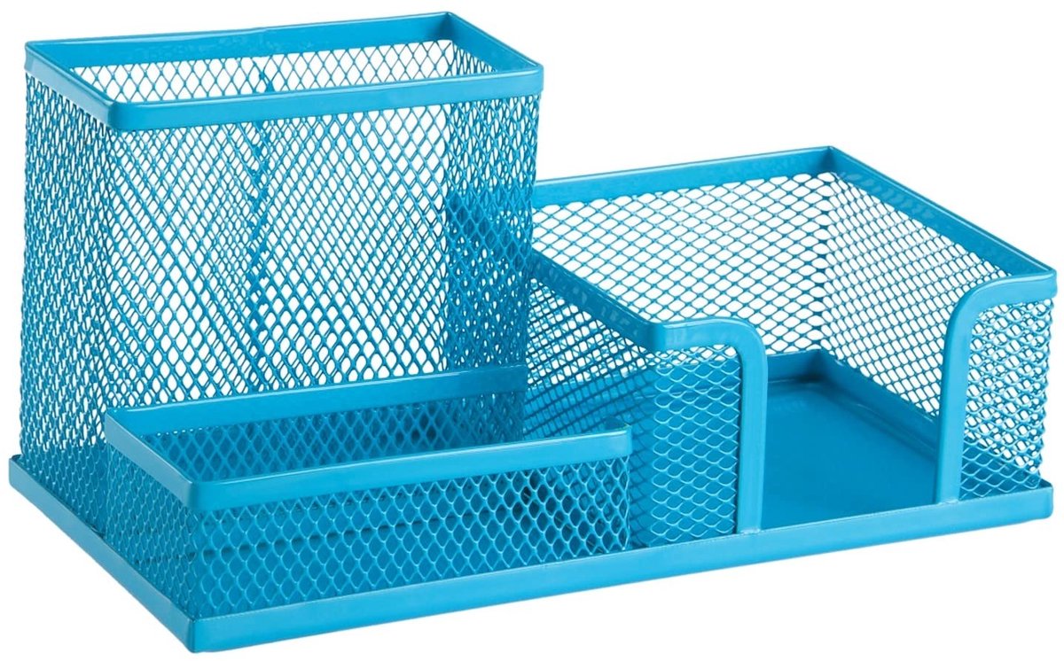 Omgoods - Metalen Bureau Organizer - Penhouder met 3 Compartimenten