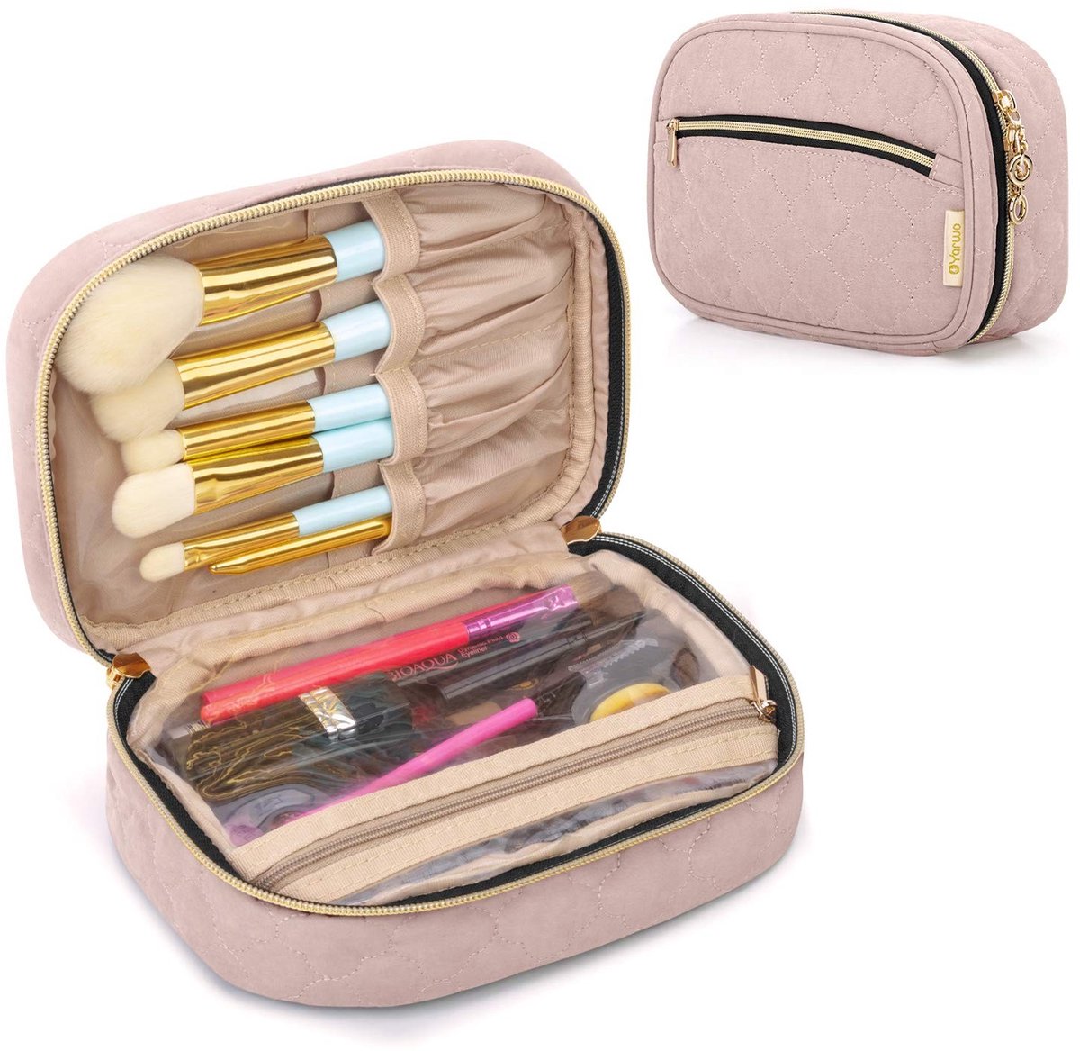Omgoods - Makeup Borstel Tas - Draagbare Mini Organizer voor Cosmetica
