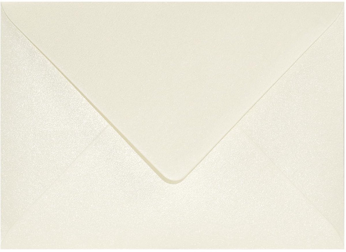 Omgoods - 100 Perl Cream B6 Enveloppen 125x175mm