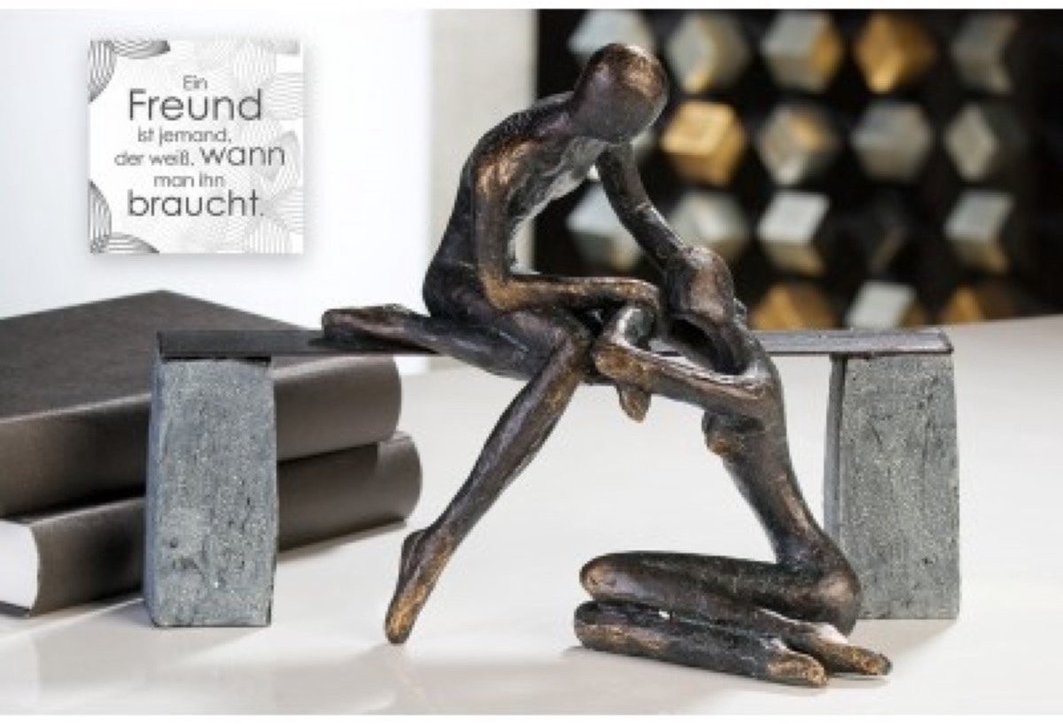Omgoods - Moderne Sculptuur - Bronzen Kleur - 21,5 cm Hoog
