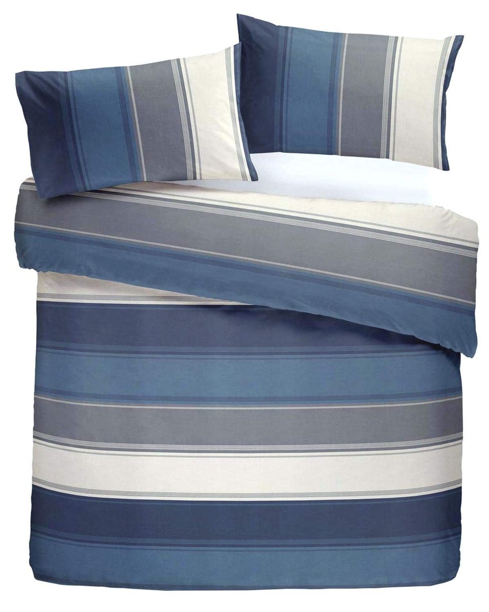 Omgoods - Gestreepte Duvet Cover Set - King Size