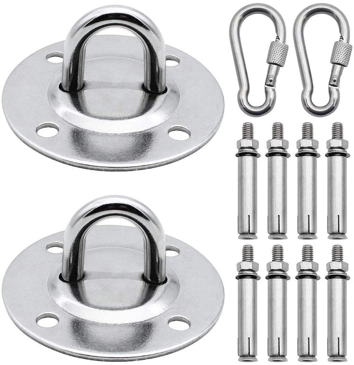 Omgoods - RVS Hangende Bevestigingshaken voor Hammock tot 500kg
