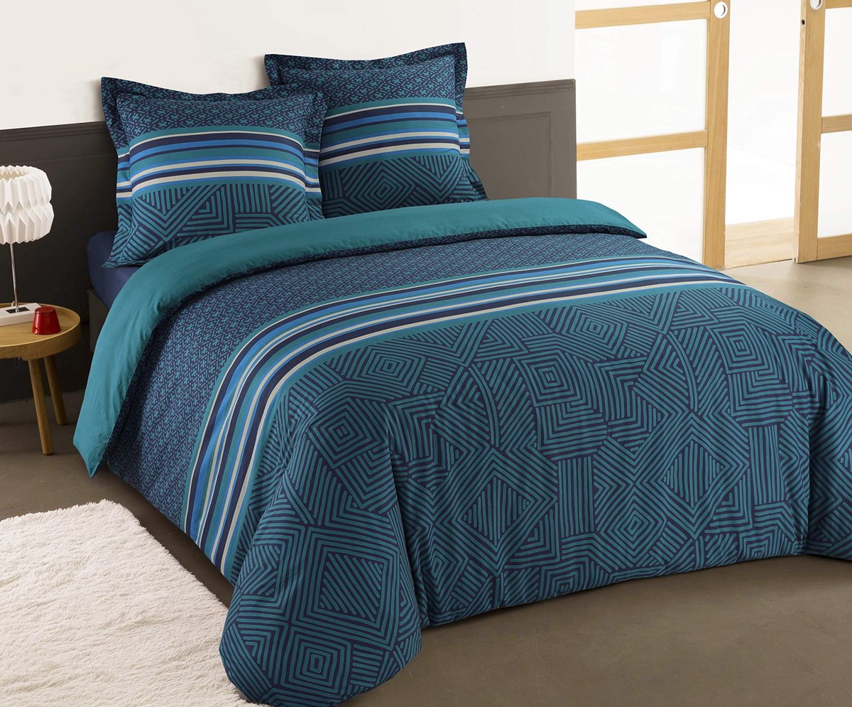 Omgoods - Dekbedovertrekset 260 x 240 cm met 2 Kussenslopen van 100% Katoen