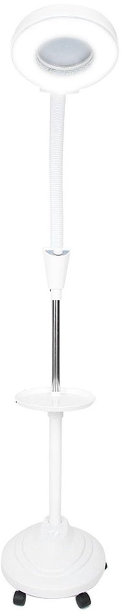 Omgoods - Vergrotende Staande Lamp - 8X Vergroting - Verstelbare Hoogte en Hoek - LED Koudlichtlamp - Geschikt voor Schoonheid en Lezen - Perfect v...