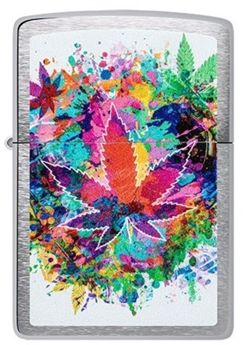 Zippo aansteker - Colourful Cannabis