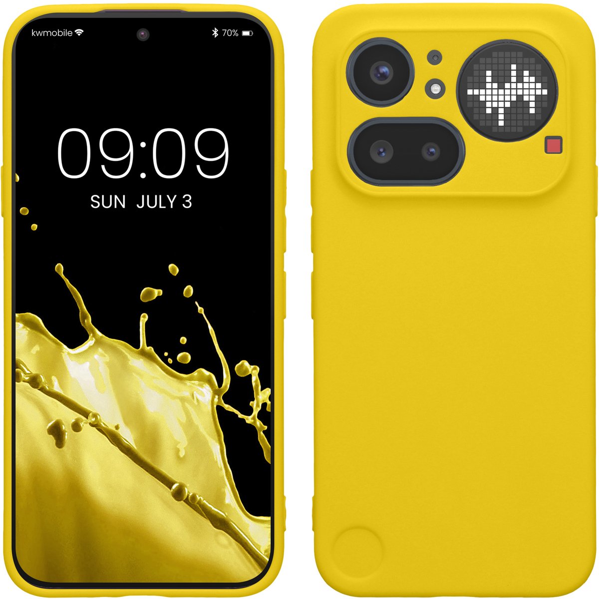 kwmobile telefoonhoesje geschikt voor Nothing Phone (4a) Pro - Hoesje voor smartphone - Precisie camera uitsnede - In stralend geel