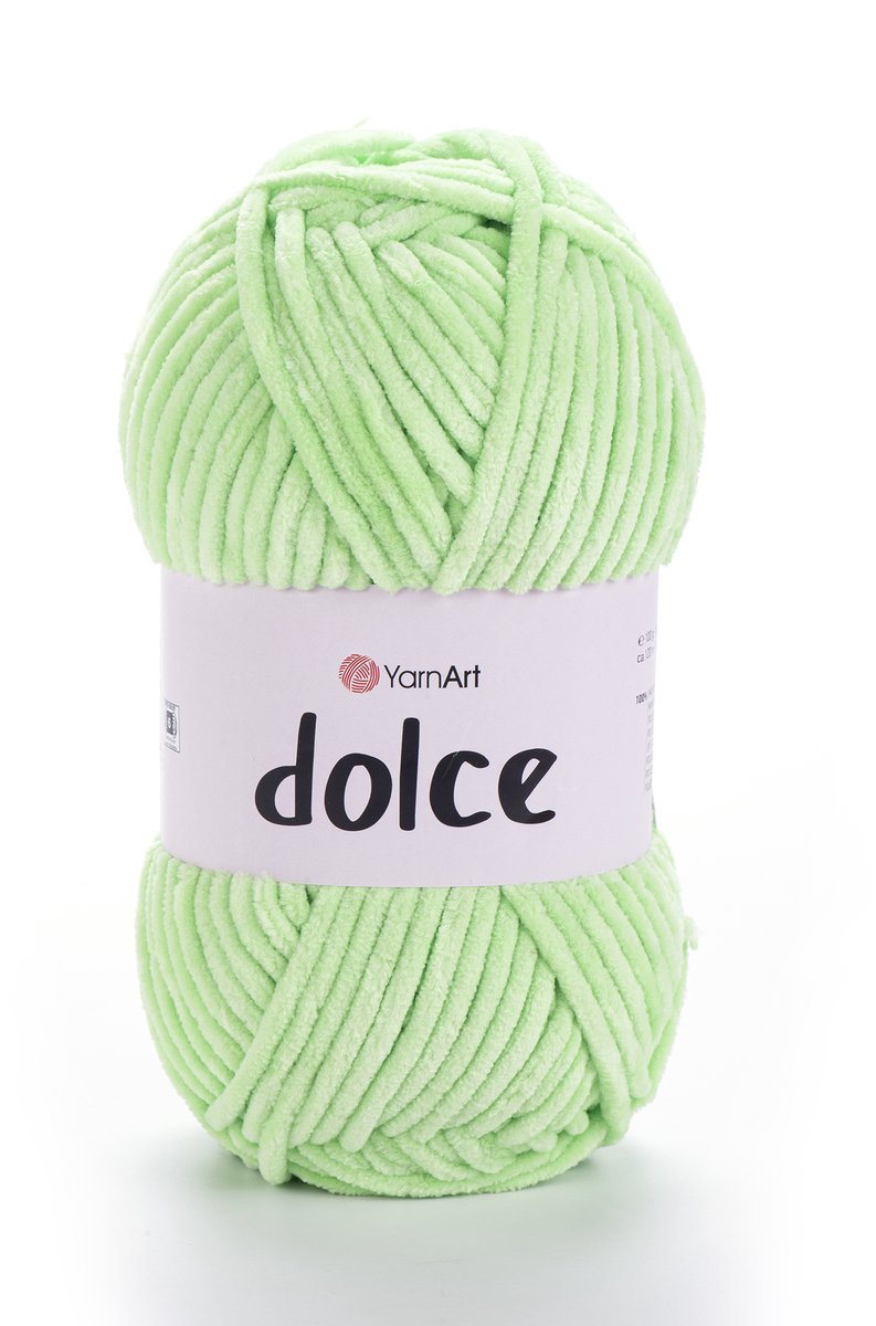 YarnArt Dolce Chenillegaren - 100% Micropolyester - voor Amigurumi Haken en Breien - 100g / 120m - Kleur 850