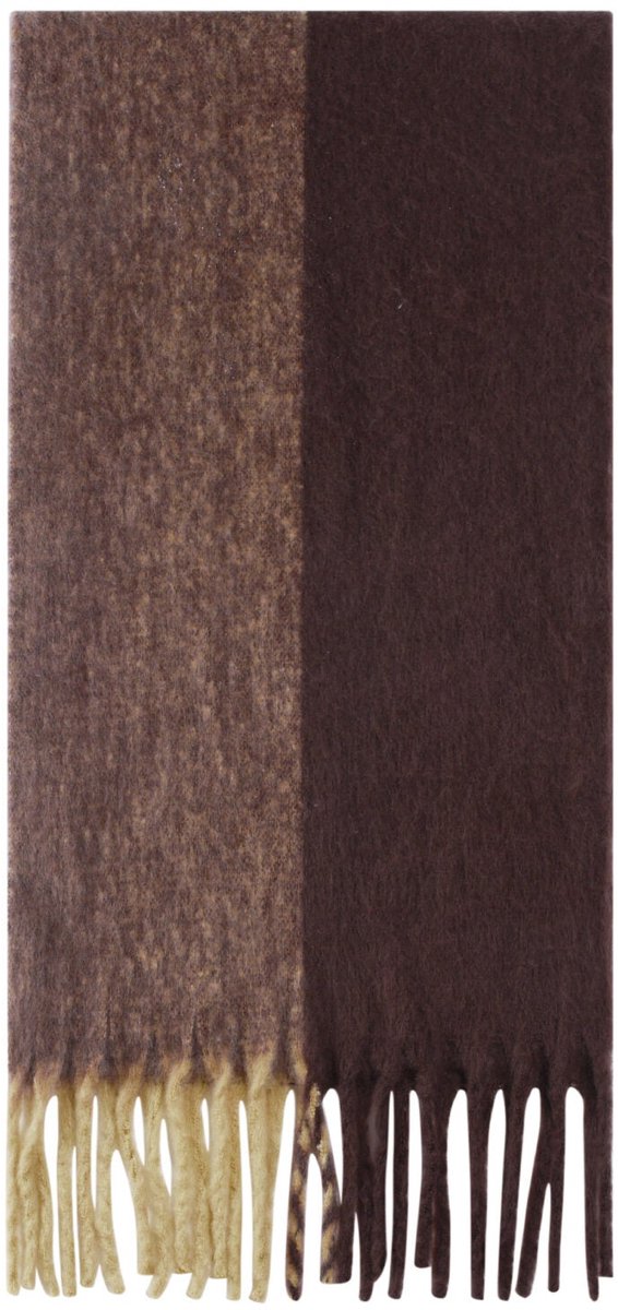 Wintersjaals gemengde kleuren casual polyester dagelijks - Koffiebruin
