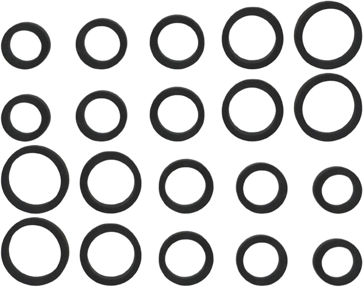 Rubberen O-ringen - Tape riemen Idler banden - Tape recorder reparatie - Brede compatibiliteit - 9-13mm - Zwart