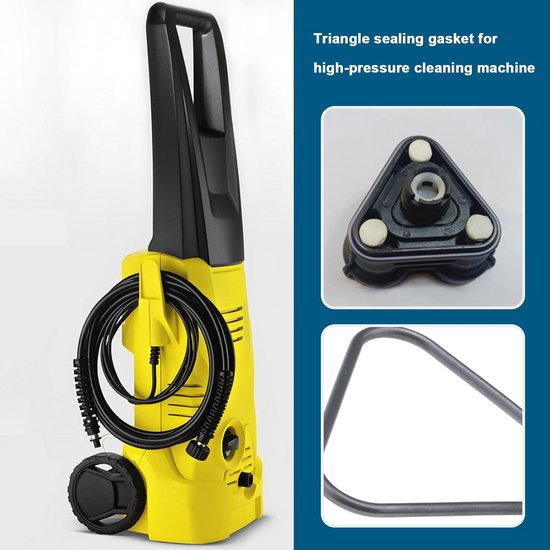 5 Stks Hogedrukreiniger Driehoek Vormafdichting 90814220 Compatibel met Karcher K2 K3 K4 K5 Hogedrukreiniger Pakking Seal Accessoires — afbeelding 2