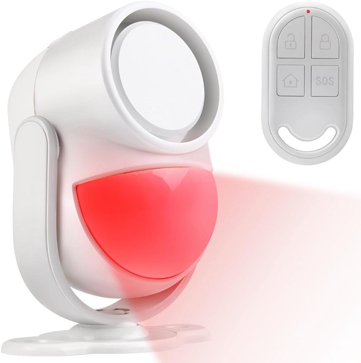 Bewegingsmelder alarm, PIR Bewegingssensor Met Afstandsbediening, Alarmsysteem Beveiligingstechnologie voor Inbraakbeveiliging in Huizen, Winkels, Kantoren, Auto's,125dB