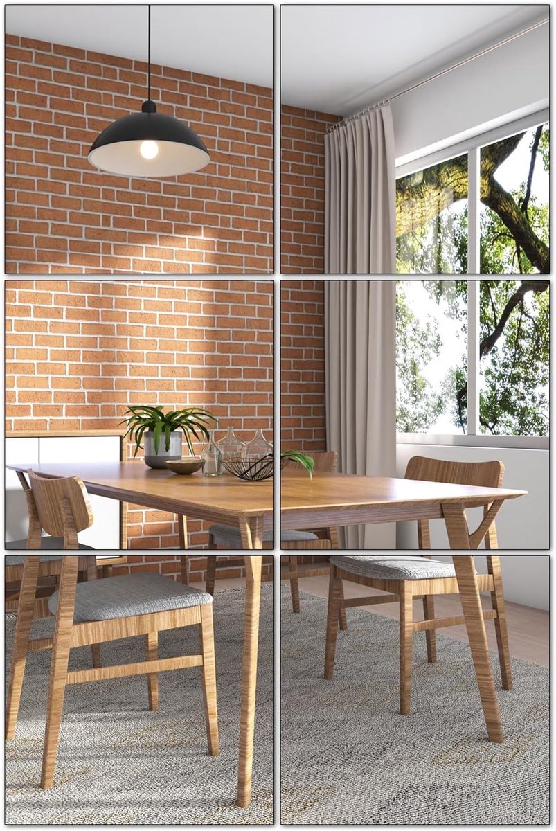 6 stuks HD frameloze glazen wandspiegeltegels, 15 cm x 15 cm, zelfklevende spiegels voor woondecoratie, woonkamer, hal, slaapkamer, badkamer, make-up