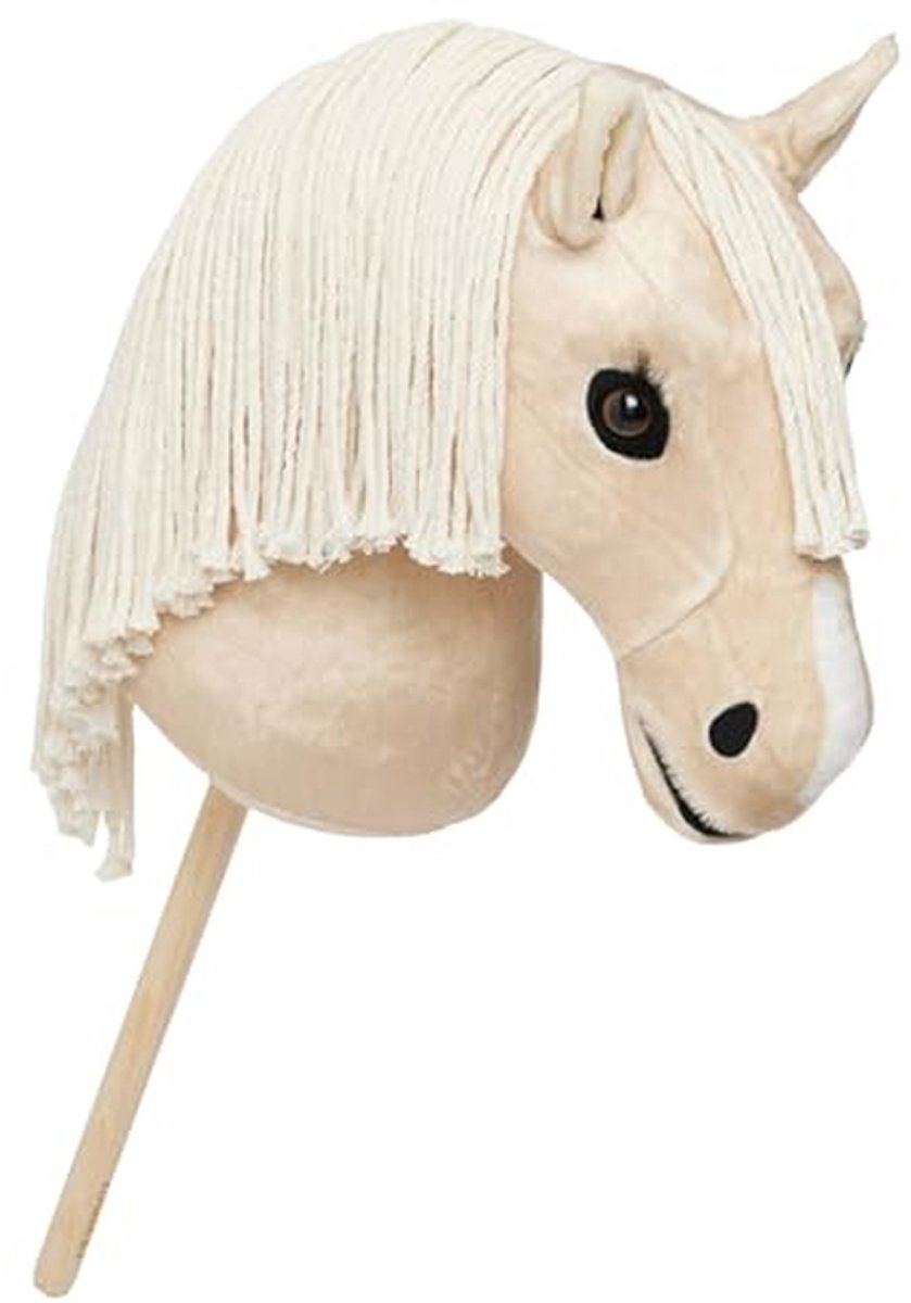 Hobby Horse - Speelgoedpaardje Paard - Paardrijden Simuleren - Realistische Hoofd - 79.5 cm - Palomino