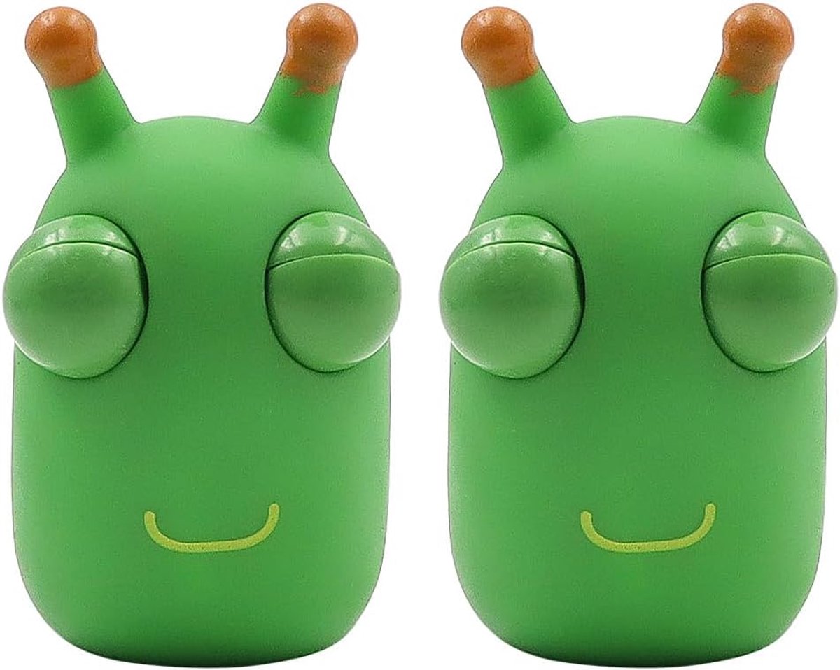 2 stks set van leuke oogworm squeeze games voor stress verlichting en zintuiglijk spel