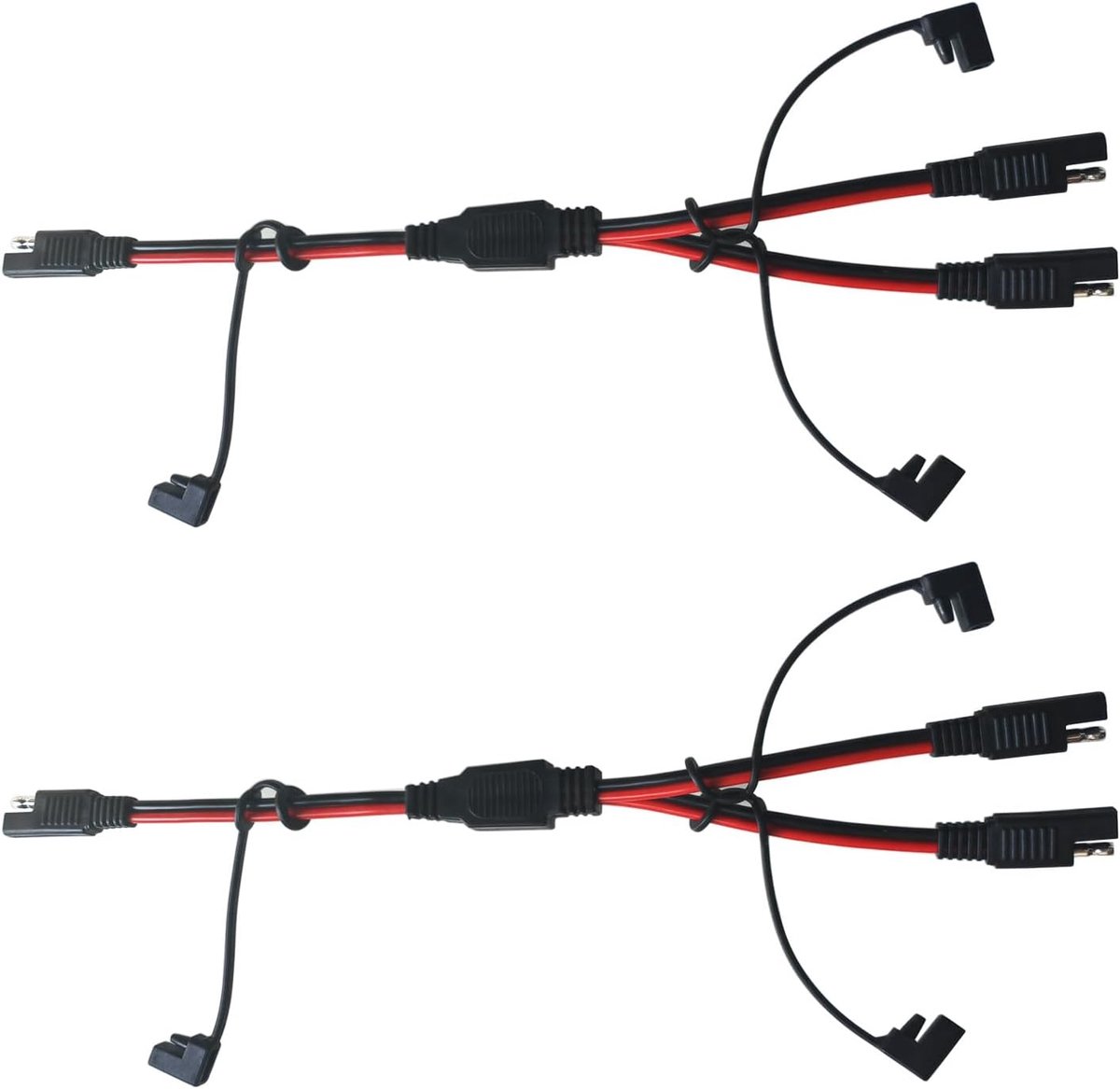 2 Stks 35 cm 14Awg Sae Y Splitter 1 tot 2 Sae Connector Release
