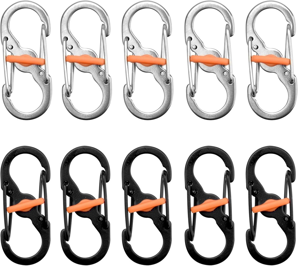 karabijnhaak kleine schroefkarabijnhaak, 10 stuks karabijnhaken klein