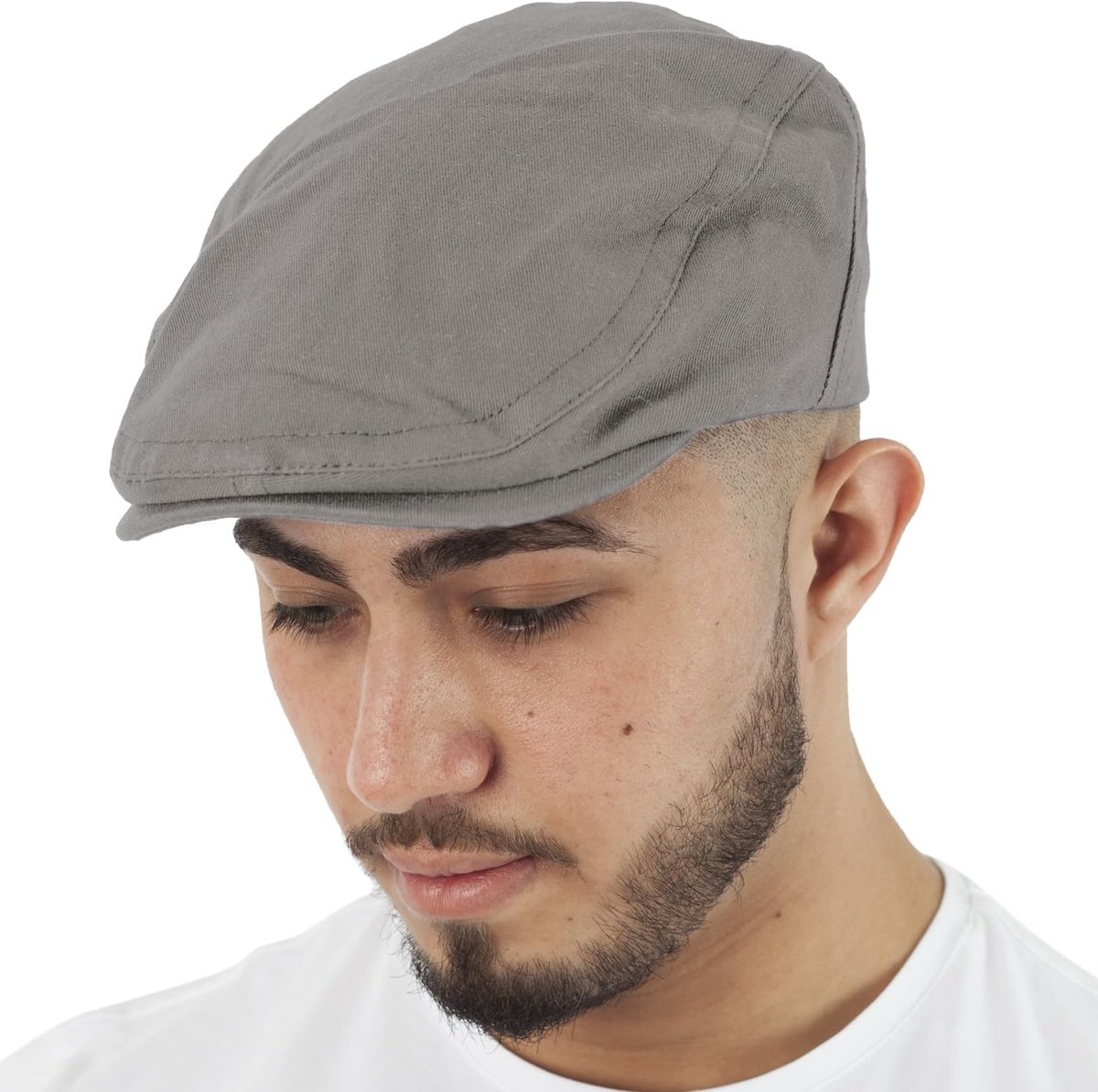 Flat Cap Voor Heren Geborsteld Katoen