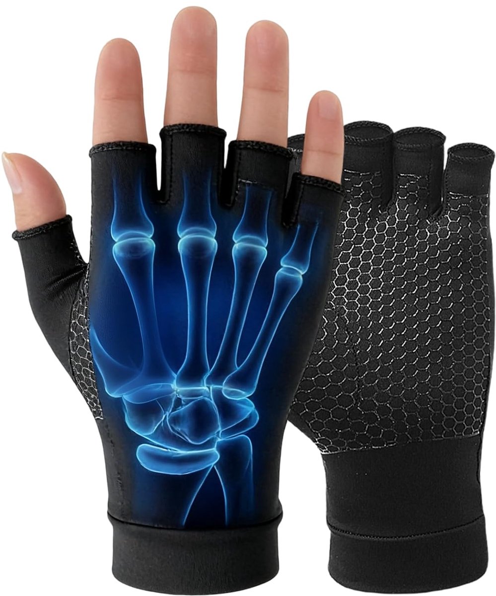 Compressiehandschoenen voor vrouwen en mannen, artrose handschoenen tegen pijn, zwelling, carpaal tunnelsyndroom, stijlvolle compressie bij oedeem en peesontstekingen, XL