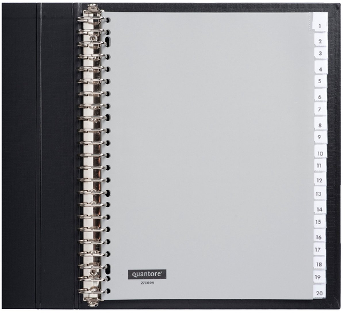 Tabbladen Quantore 23-gaats 1-20 genummerd extra breed PP | 10 stuks