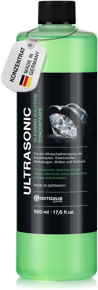 Ultrasoonreiniger Concentraat - 500ml - Verdunbaar - Diepte-reiniging - Voor Brillen en Onderdelen