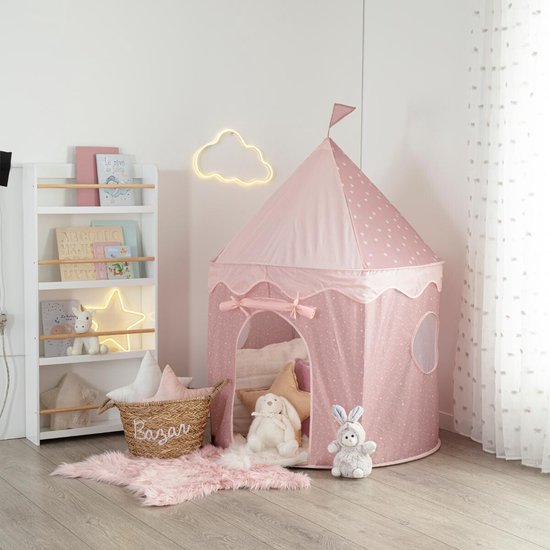 Atmosphera - Speeltent - Pop Up Tent - Kasteel - Roze - 135 cm — afbeelding 2