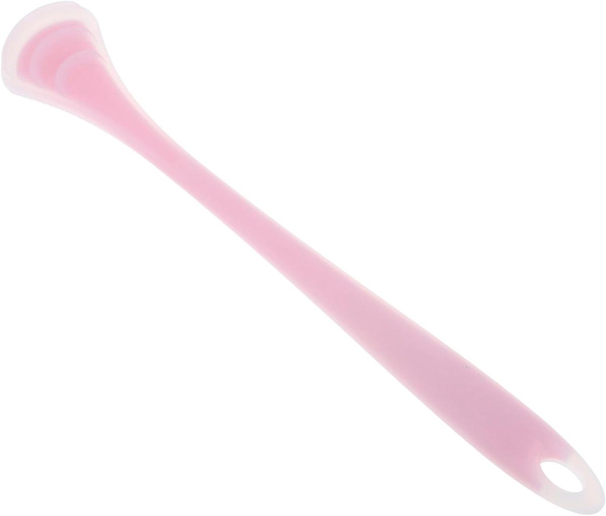 Siliconen Tongschraper - Tongreiniger Mondverzorging - Frisse Adem - Verwijdert Aanslag - 18 x 3 x 1 cm - Roze