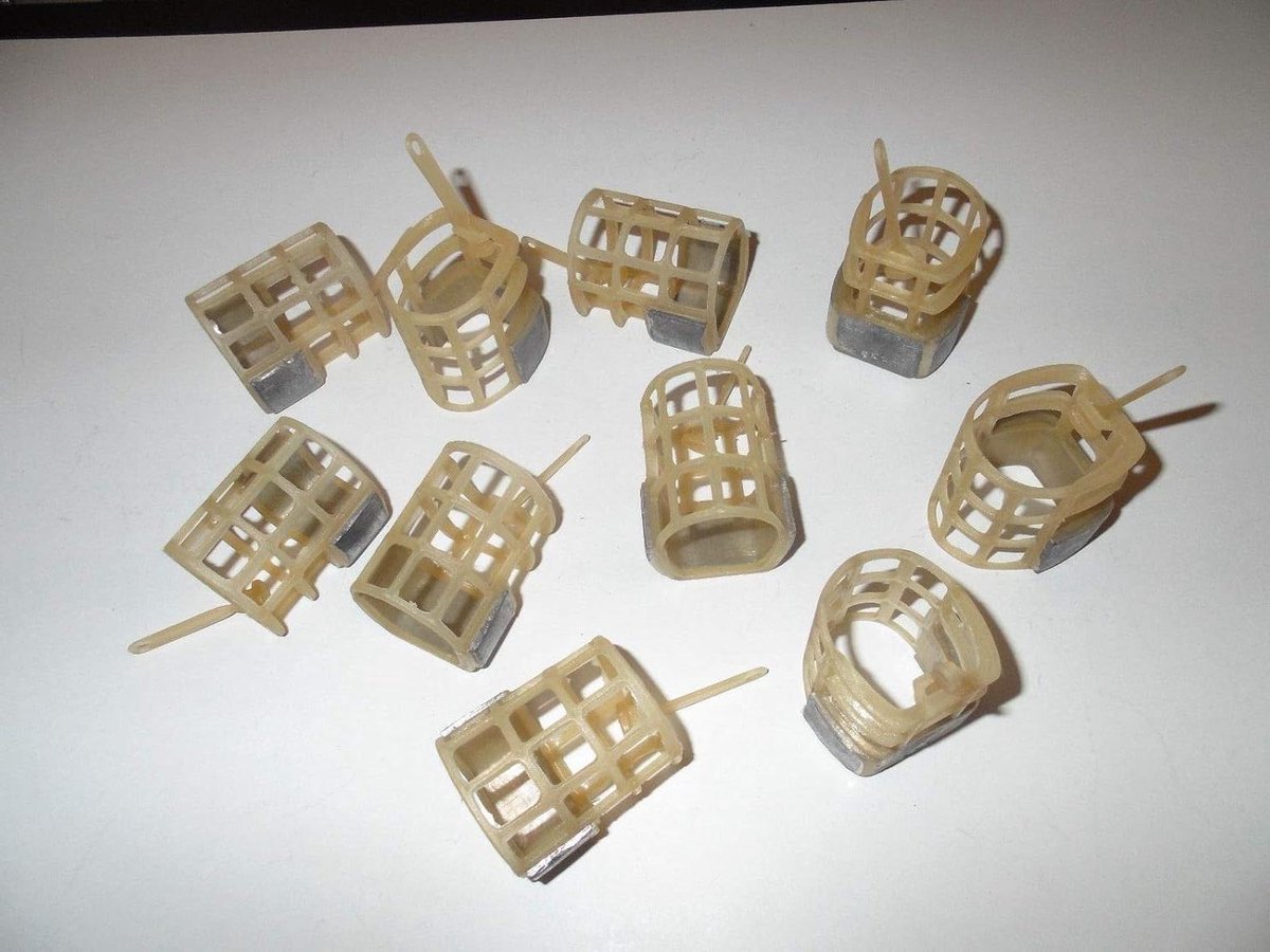 Open Feeders - Voerkorf Kooi - Karper Vissen - Open Einde Ontwerp - 30g - Zilver