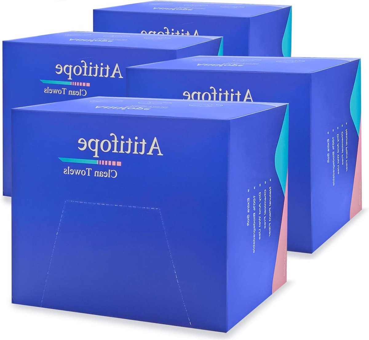Gezichtsdoekjes - Make-up remover doekjes - Make-up verwijderen - 100% biologisch afbreekbaar - 200 stuks - wit