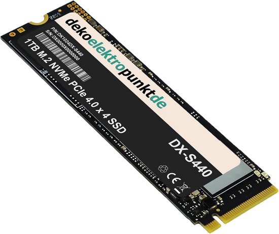 SSD Harde Schijf - Interne Opslag - Systeem Upgrade - Gen4 PCIe x4 - 1TB - Zwart — afbeelding 2