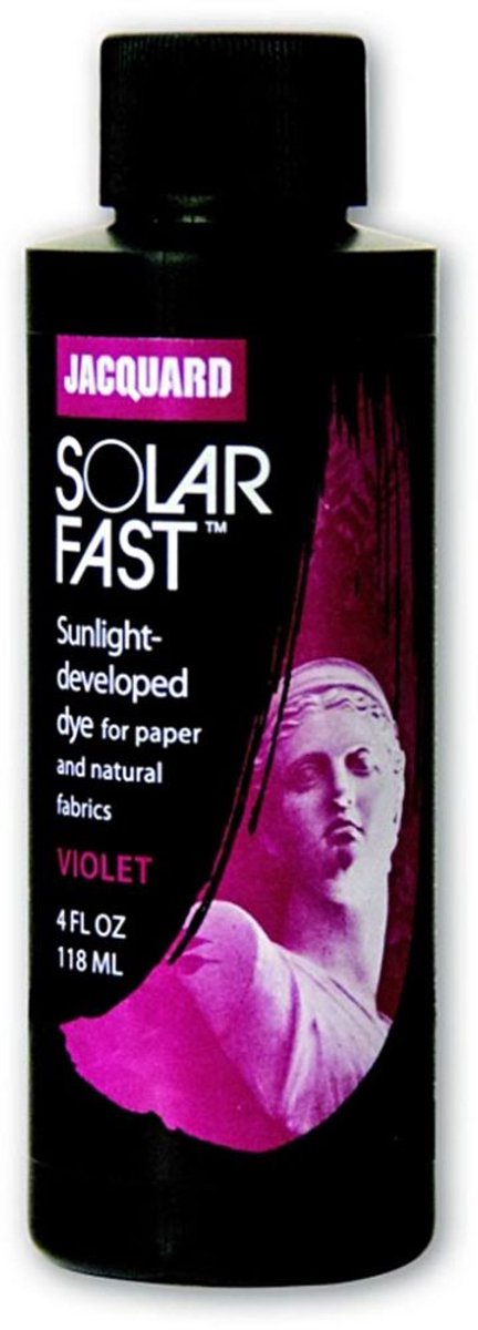 Jacquard Solarfast Lichtgevoelige Kleurstof Violet Paars - Cyanotype Verf - Zonlicht Verf - Voor Stof en Papier - 118 ml
