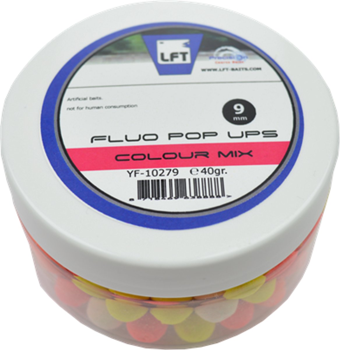 LFT Precision Fluo pop ups 9mm 40gr colour mix