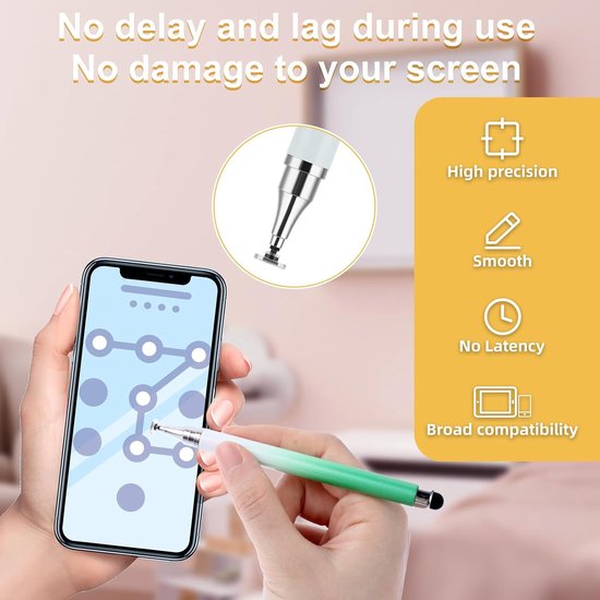 3 stuks styluspen voor touchscreen, dual-end hoge gevoeligheid — afbeelding 5