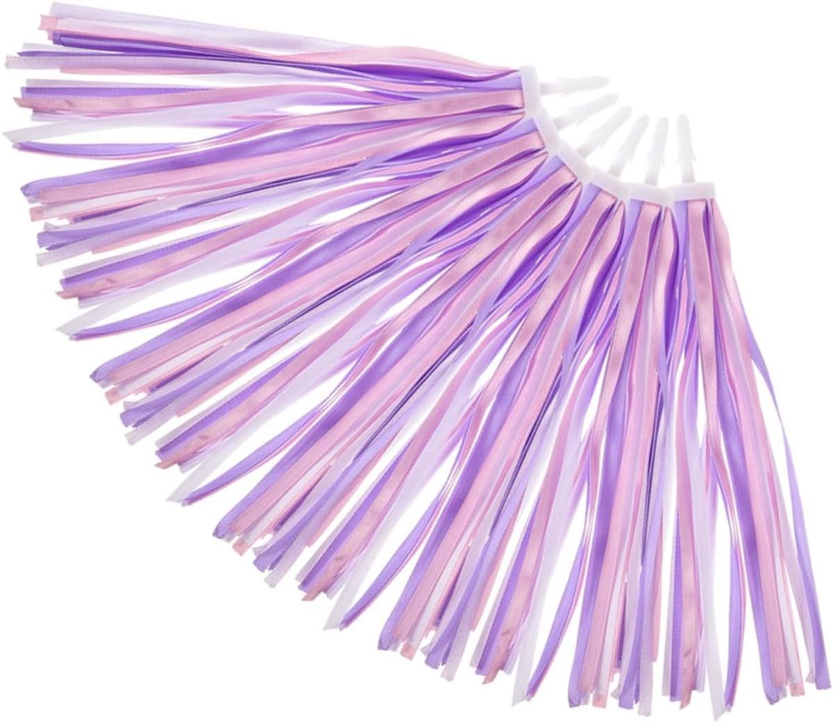 Fiets Handvat Streamers - Stuurkwastjes Fietsdecoratie - Fiets Versieren - Eenvoudige Installatie - 27 cm - Paars