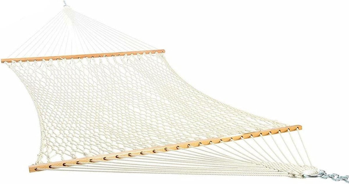 Hangmat Outdoor - Slaap Bed Netting - Reizen Kamperen - Sterk Draagvermogen - 250 x 80 cm - Wit