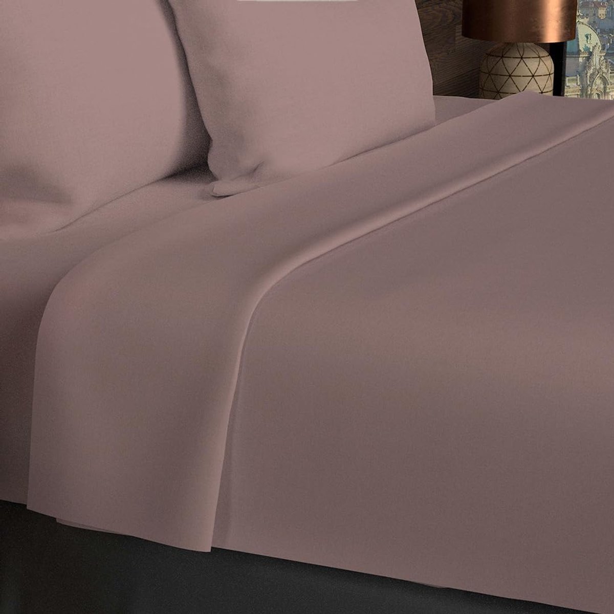 Bedlaken 260 x 300 cm - katoen - effen antiekroze - comfortabel en stijlvol - ShopVlot