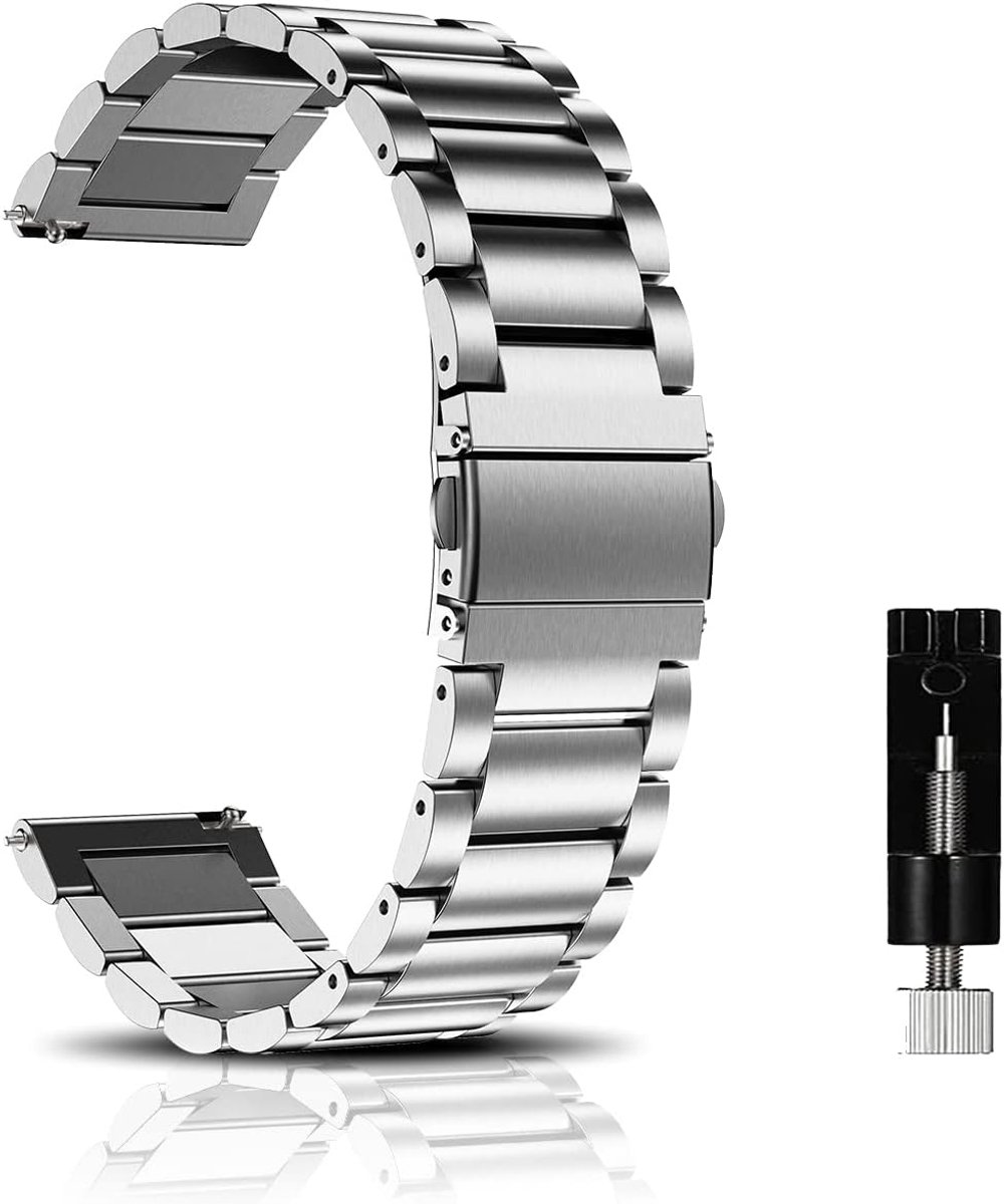 armband 18 mm 20 mm 22 mm snelsluiting heren dames roestvrij staal