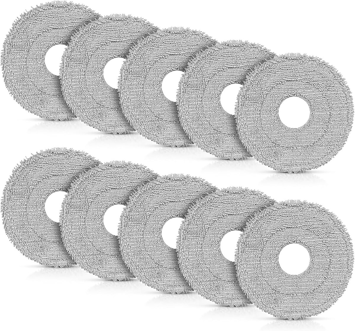 10 stuks reinigingsdoeken voor Dreame L10s Ultra Gen3 / Gen2, L50/L40 Ultra AE(A) | Voor Mova E30/E40/P50/V50 Ultra en Dreame L10s Pro Ultra, X30/X40/X50/L40 Ultra robotstofzuiger, wasbare microvezel dweilpads