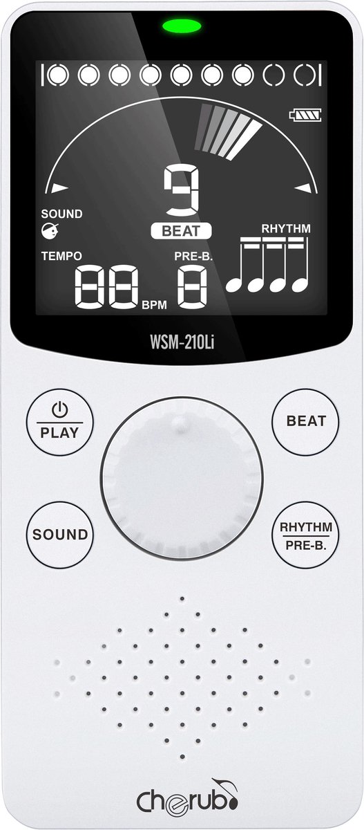 Cherub WSM-210Li Opvouwbare Elektronische Metronoom