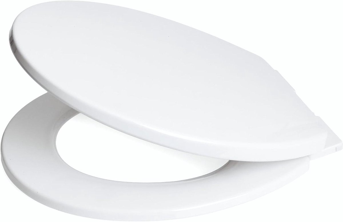 Toiletbril - Toiletdeksel - Hygiënisch Werken - Soft Close - 43x35 cm - Wit