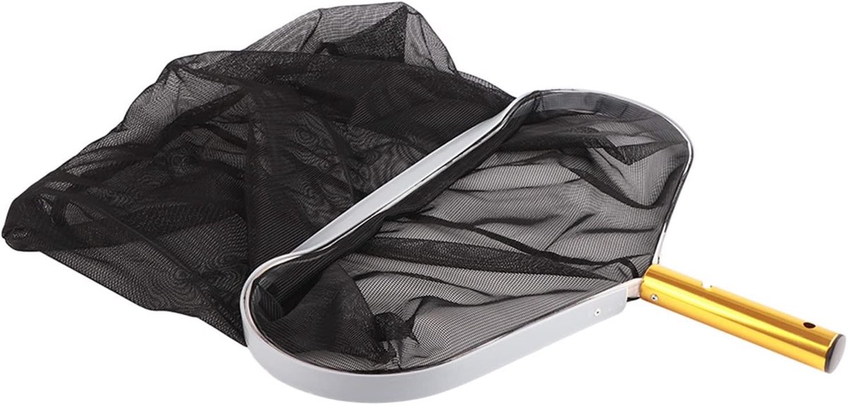 SnelShoppen - Heavy Duty Bladhark voor Zwembad, Fijnmazig Net voor Bladeren Insecten Vuil, Stevige Aluminium Frame voor Zwembad Vijver Aquarium Hot Tu
