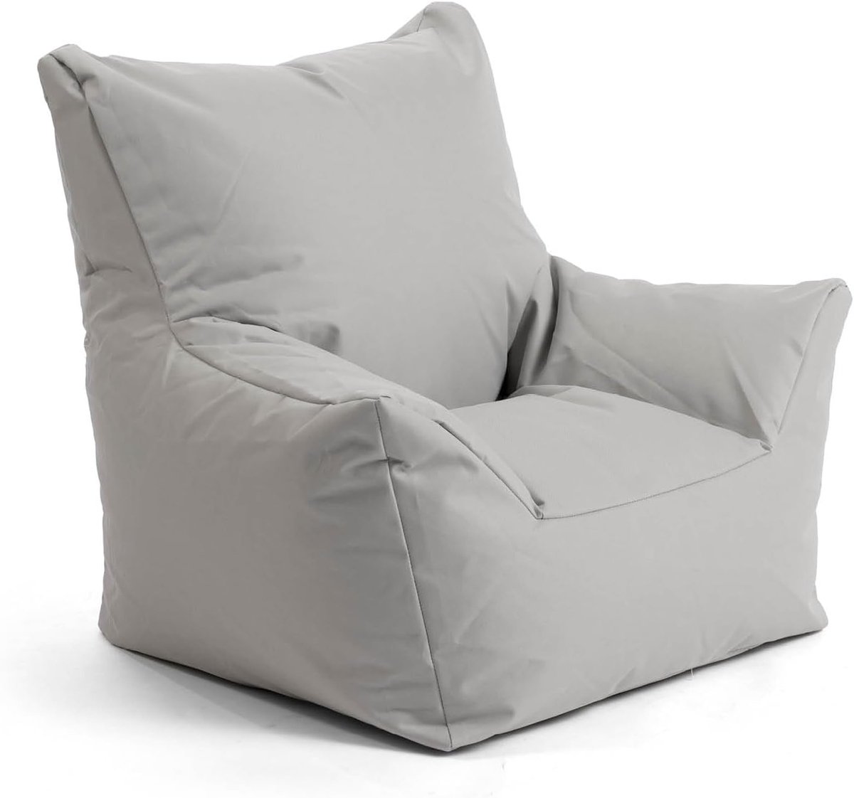 SnelShoppen - Kinderfauteuil Outdoor 'Der Gartenzwerg' - Zitzak voor Kinderen - Comfortabel Zitkussen in Grijs voor Binnen en Buiten - Perfect voor Ki