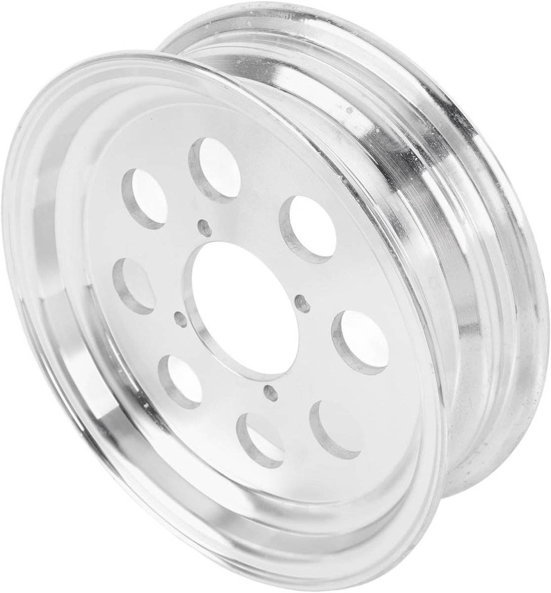Motorfiets Velg - Wielnaaf Fiets - Minimotorfiets Rijden - Lichtgewicht Hol Ontwerp - 10 Inch - Zilver