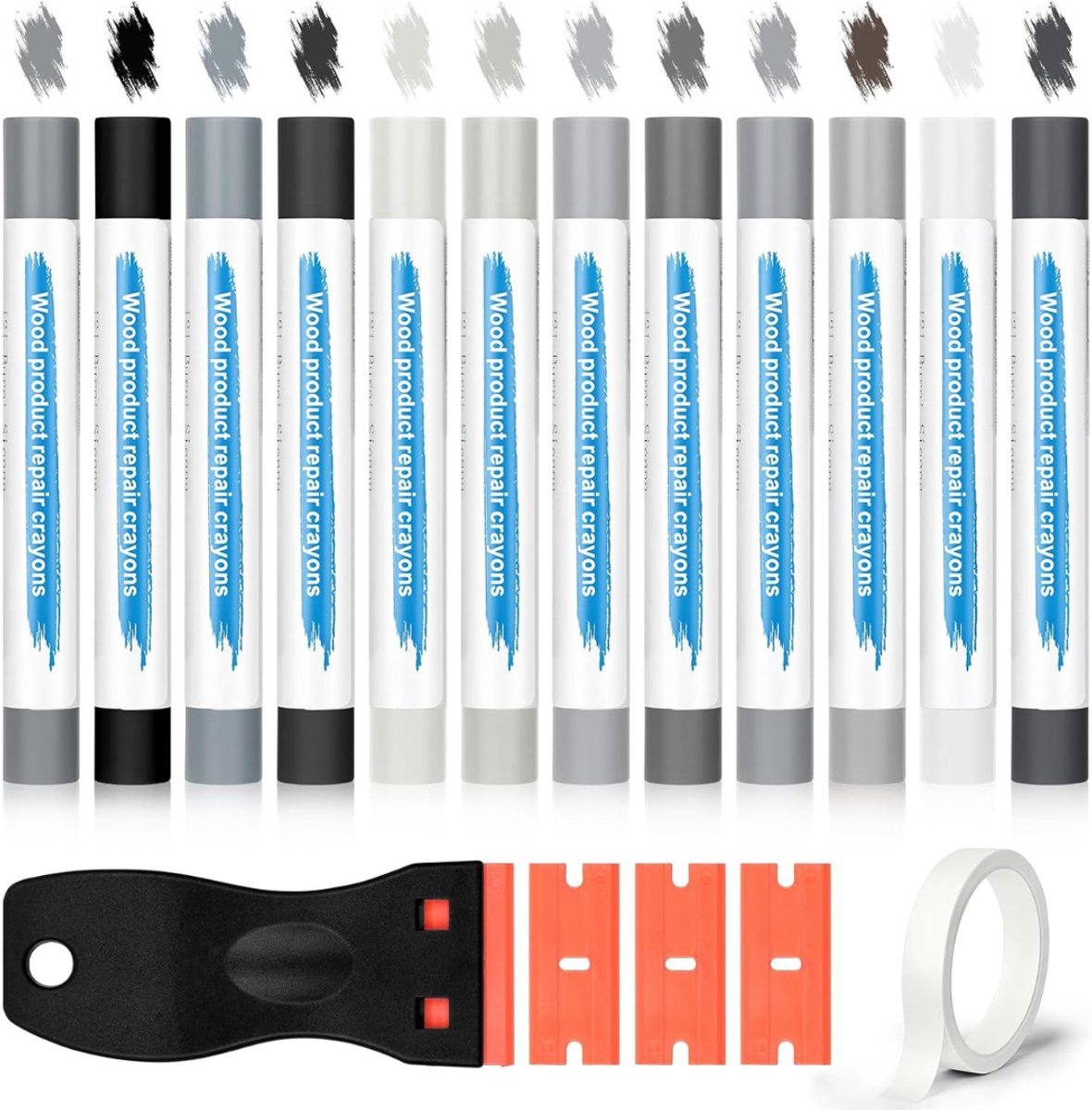 Zavio® Laminaat Reparatieset - Laminaatvuller - Vuller - Stiften Set